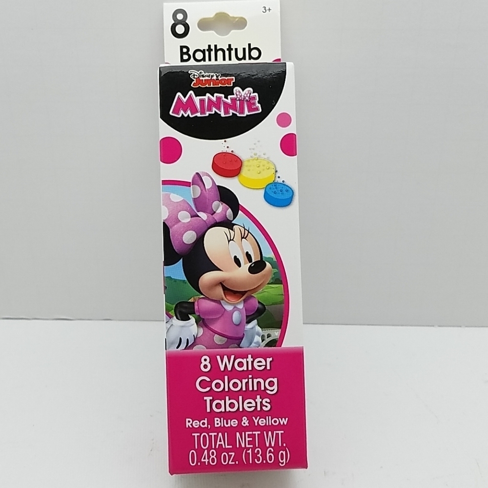 Disney Minnie 8 water coloring Tablets 0.48oz New